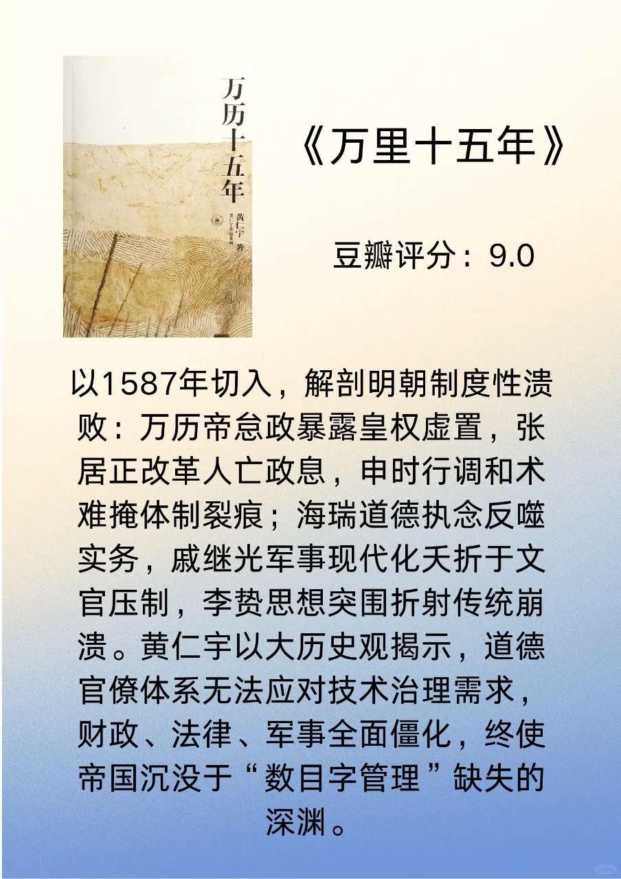 经典历史书单🔥让你看透人性，平和心态