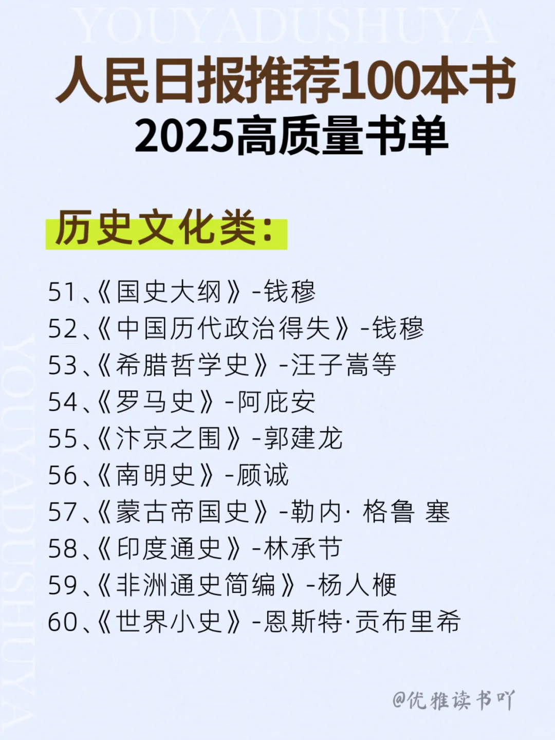🔥人民日报推 荐100本好书，你读过几本？
