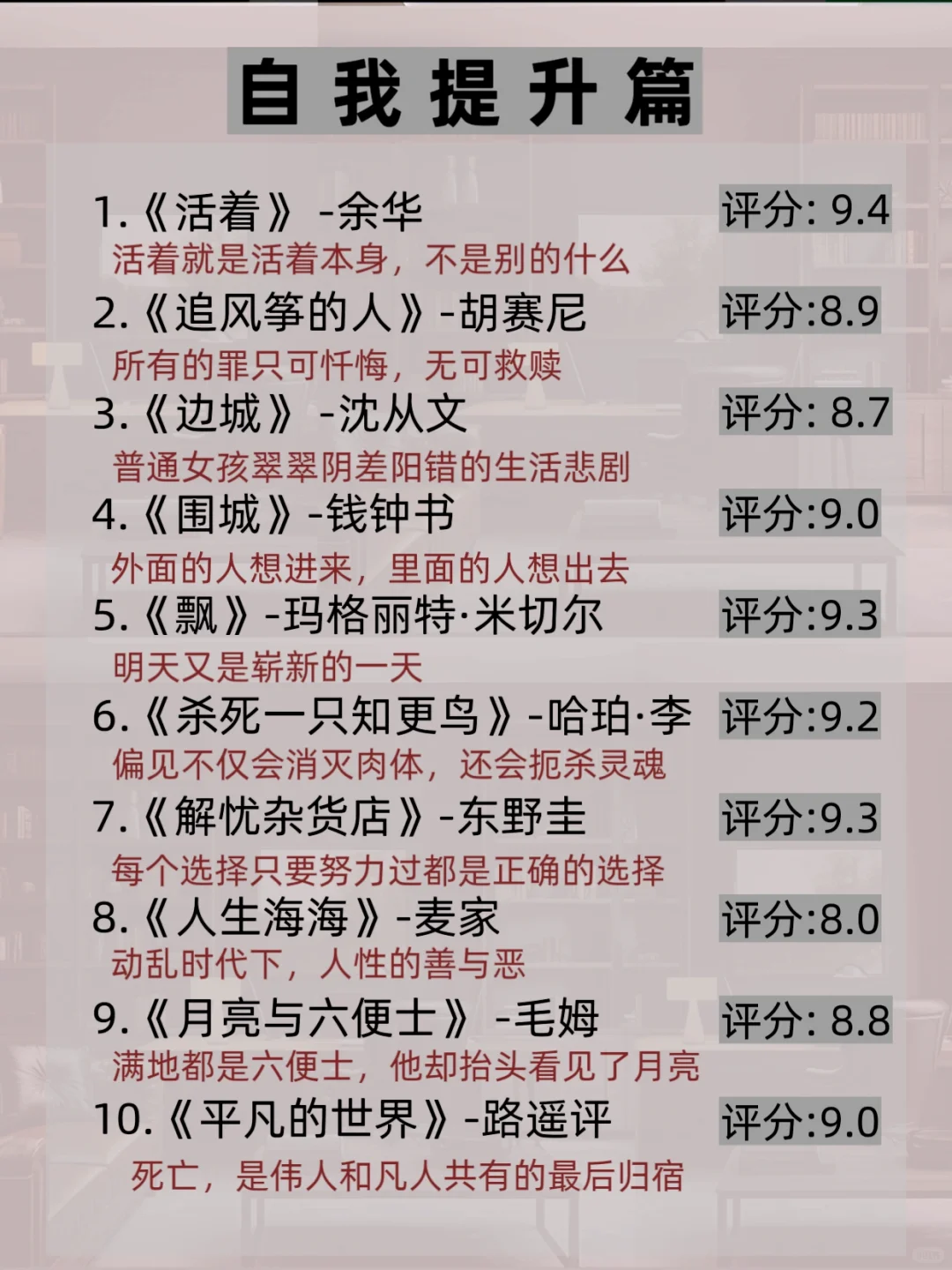 📕📕读完这72本书，脑子真的会变快‼️