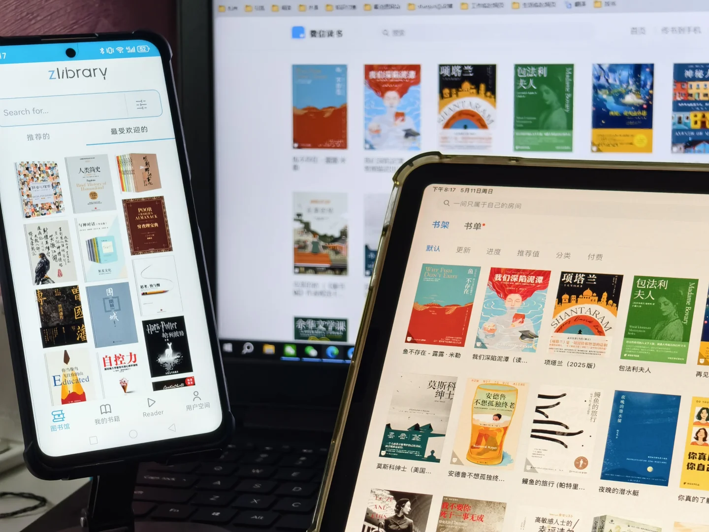 全方位实现看书自由的感觉👍🏻