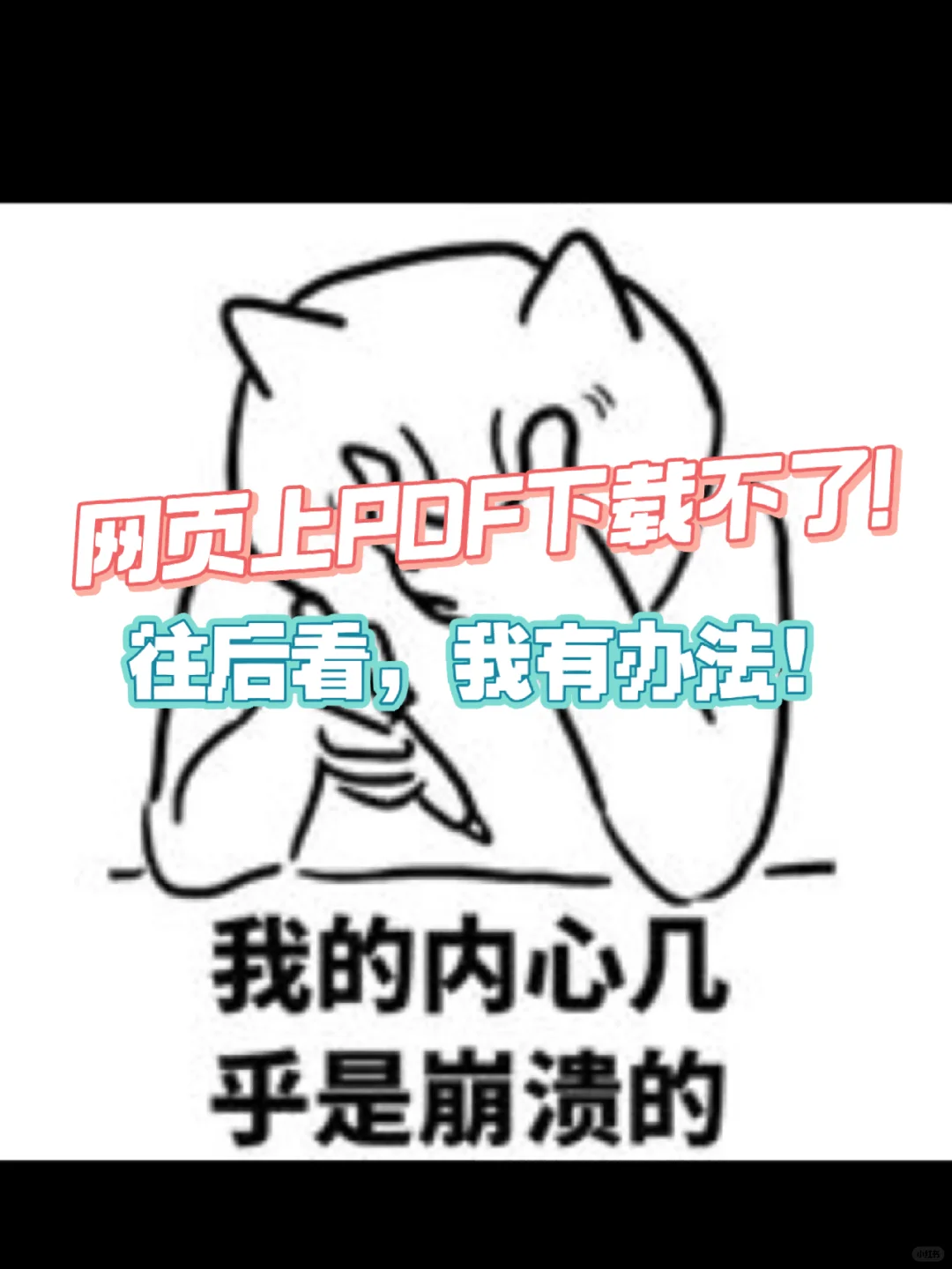 网页中PDF下载不了，怎么办？