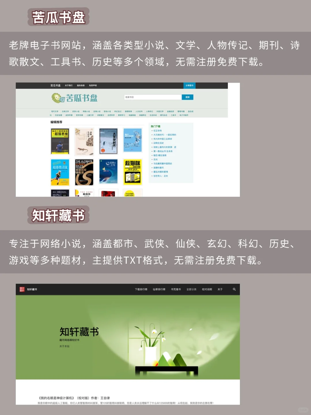 📚12个免费电子书网站 |快来实现电子书自由