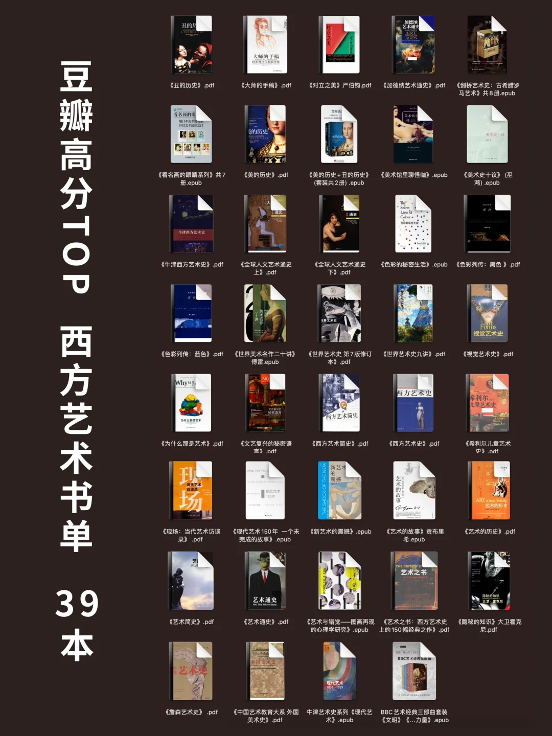 这150本艺术书单📚 够我看6年了❗️❗️