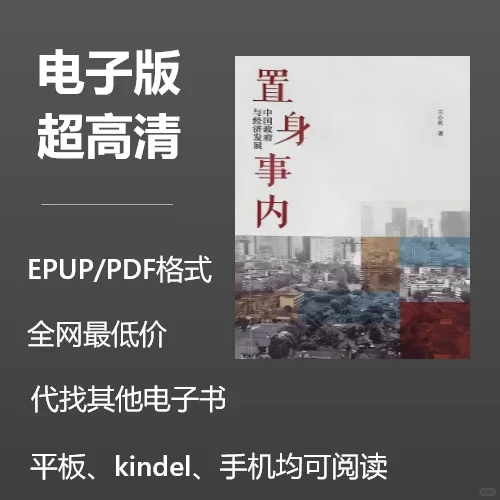 电子书《置身事内中国政府与经济发展》1元