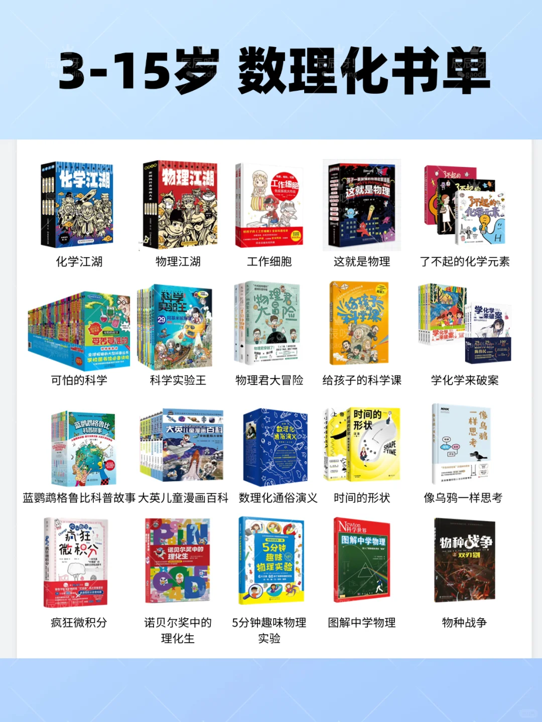 618买书攻略｜3-15岁小学生 数理化书单