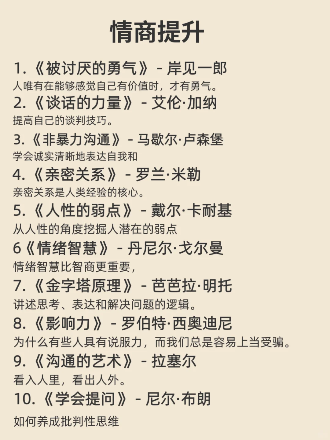 30岁之前应该读完的书