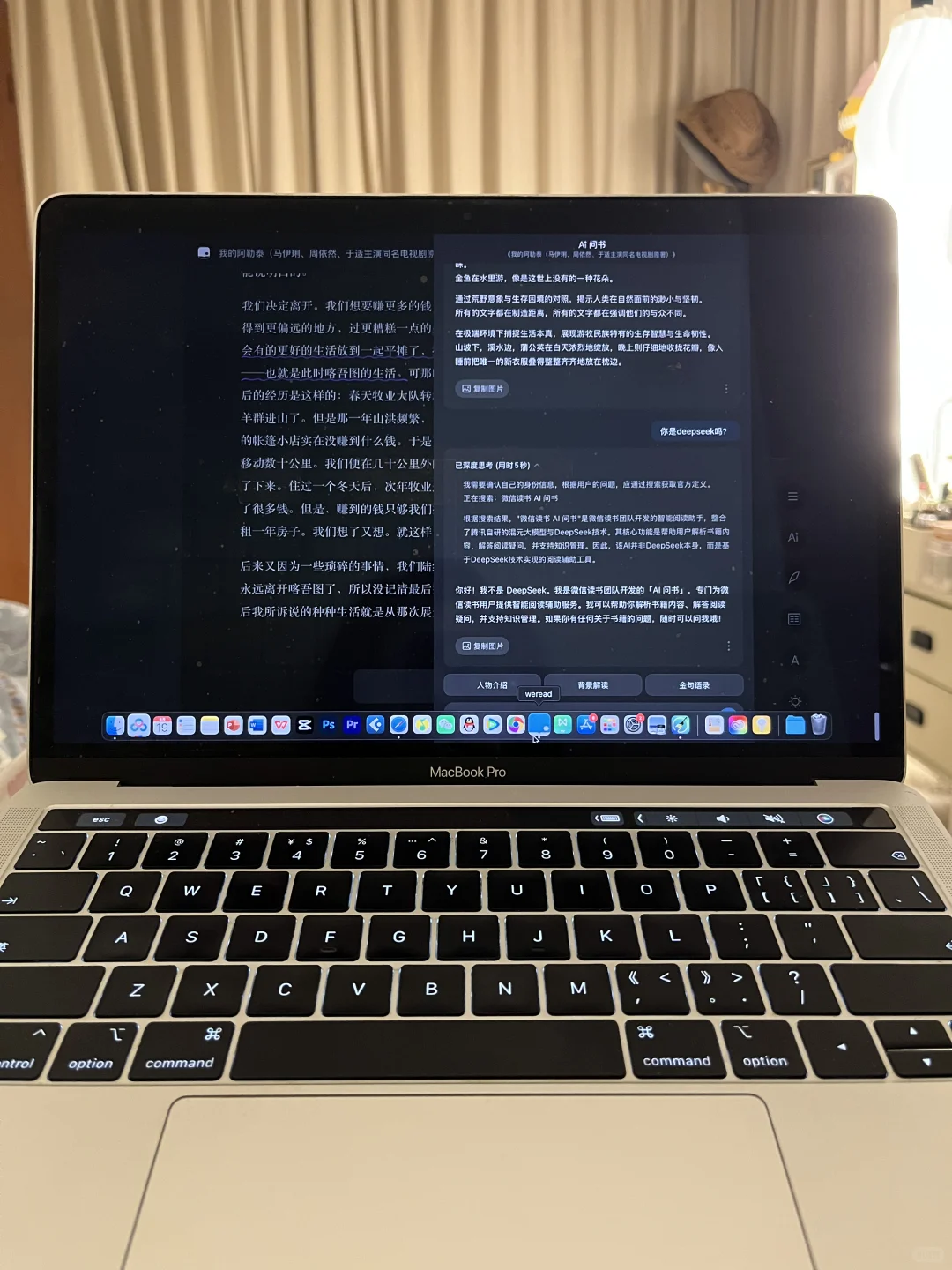 在旧版MacBook Pro上用上了微信读书
