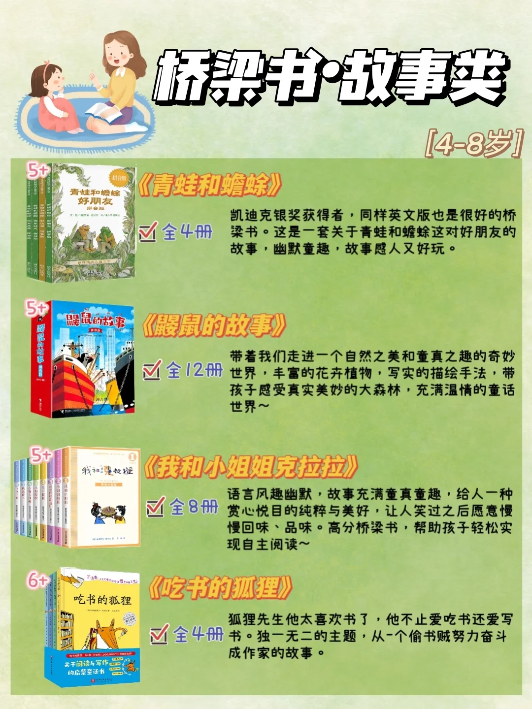 高分桥梁书🔥入门到高阶👉4-8岁闭眼入