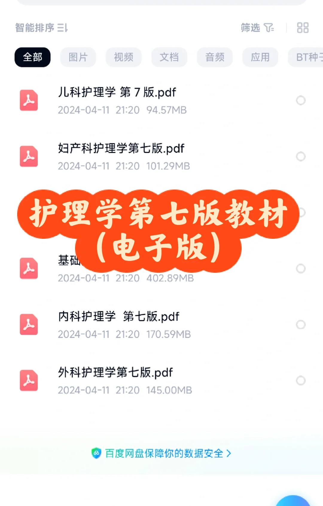 护理学第七版教材（电子版）