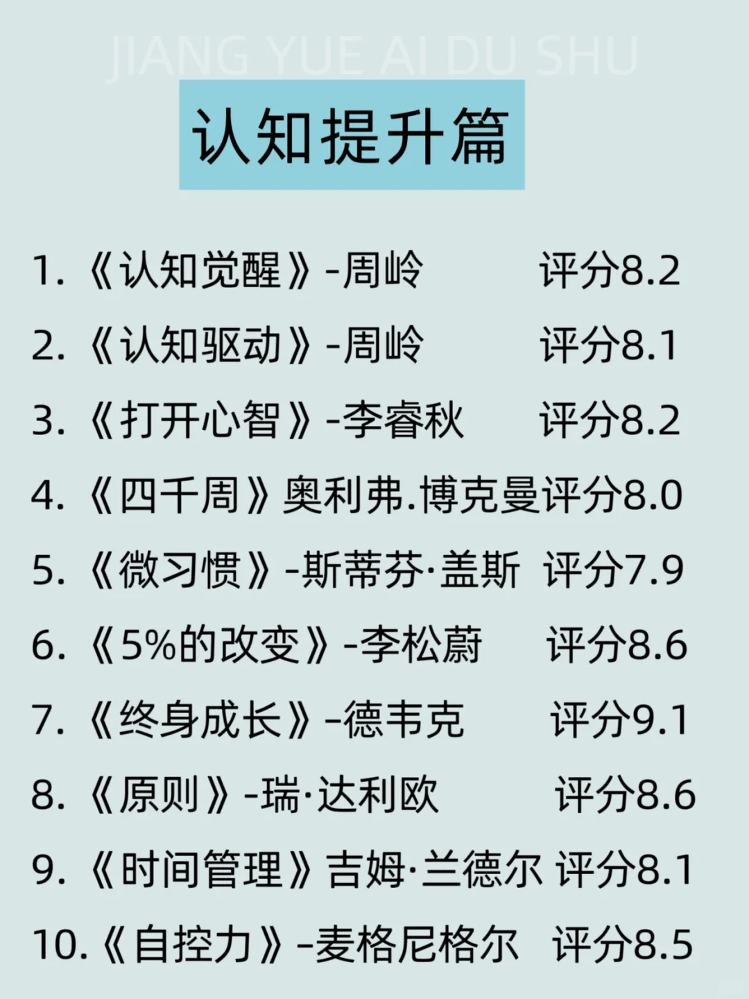 读完这70本书，脑子真的会变快