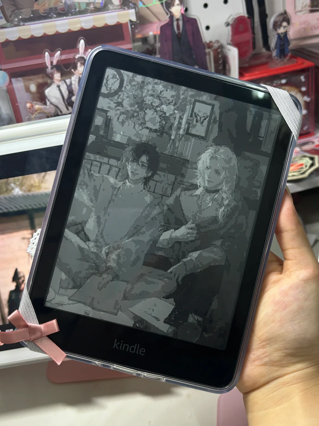 今日手工！（kindle绑带and手持带）