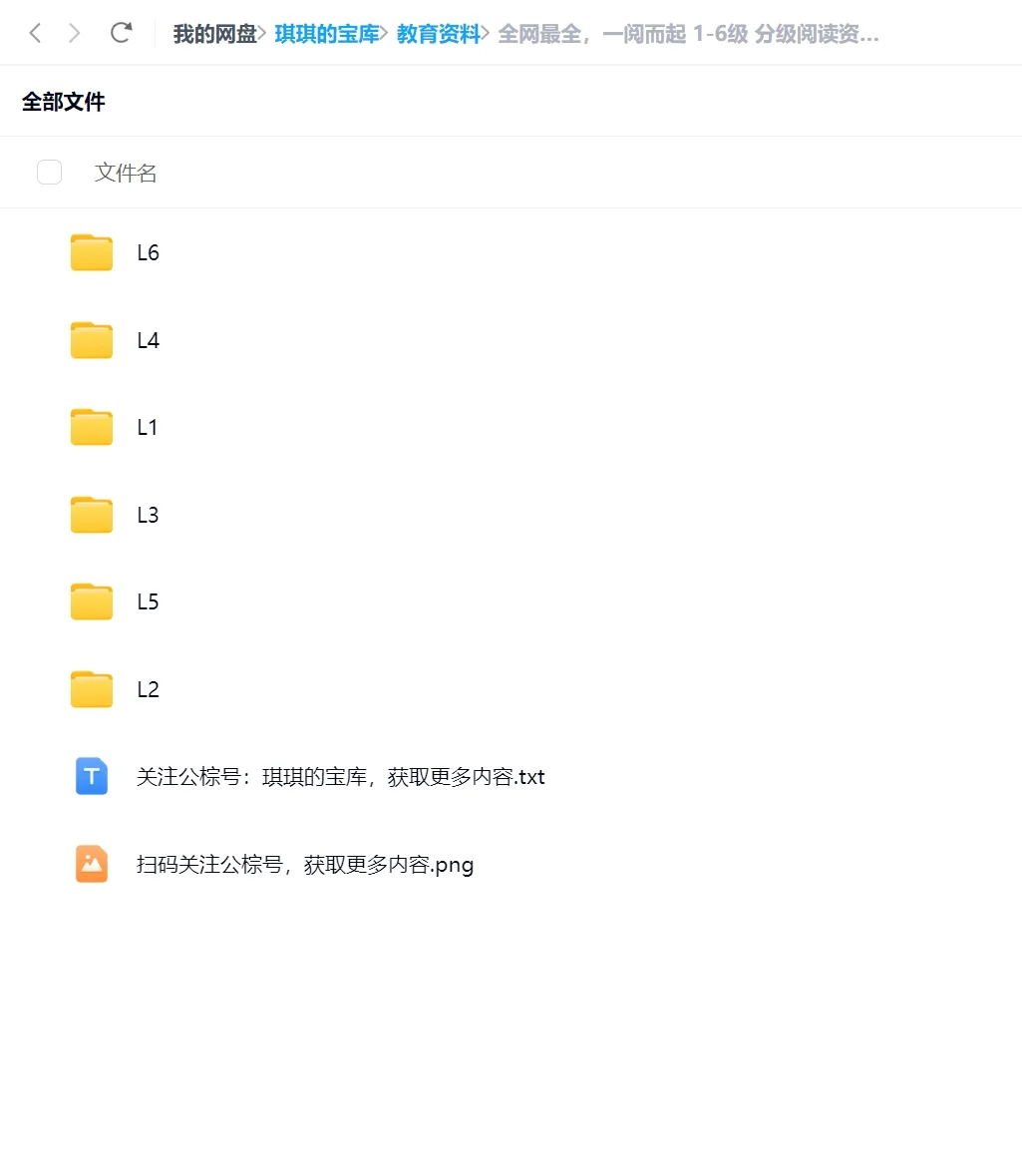 全网最全，一阅而起 1-6级 分级阅读资料PDF