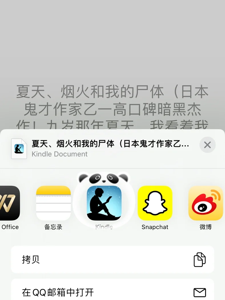 终于get到kindle的正确打开方式啦！
