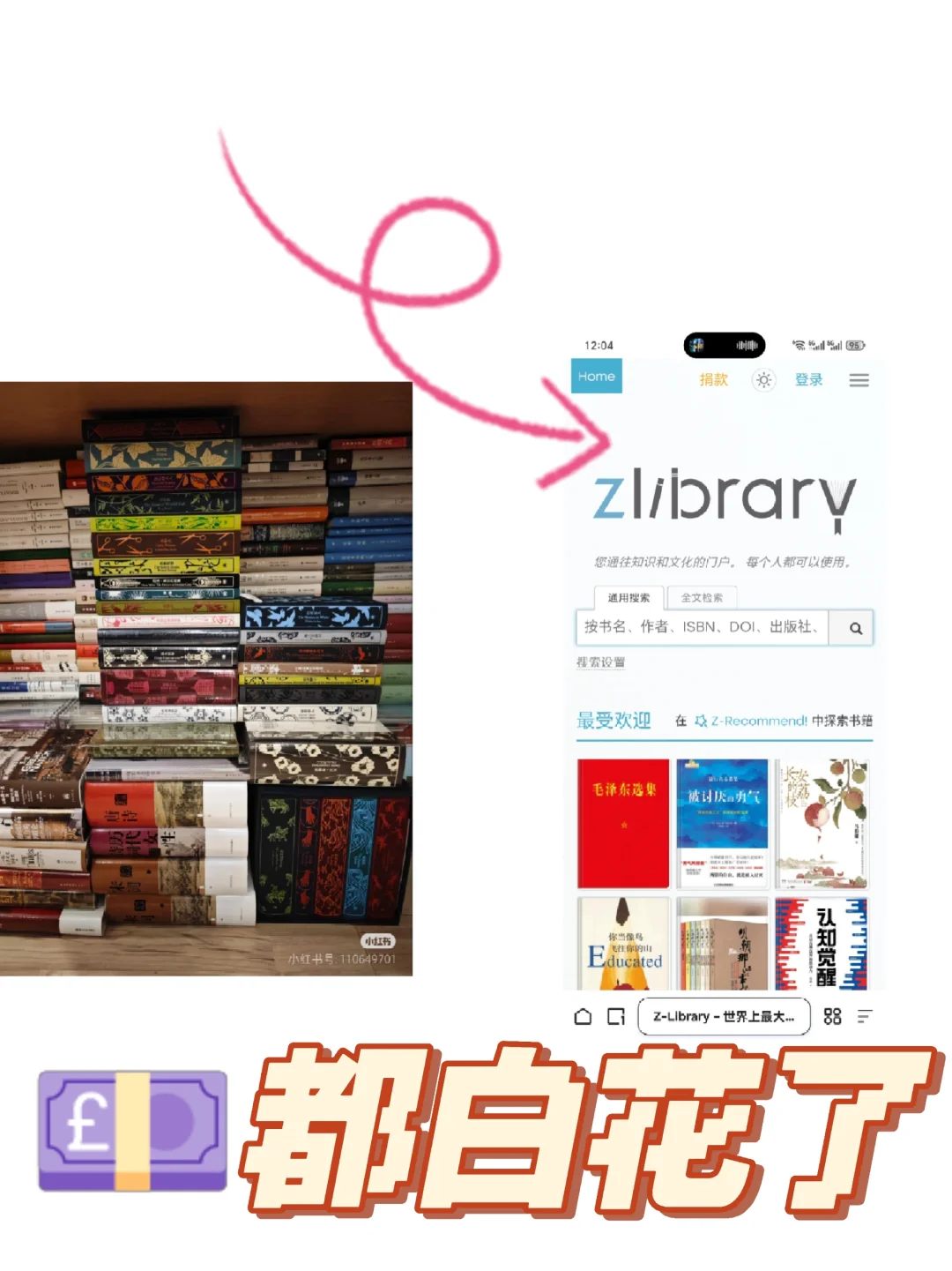 zlibrary让我知道我到底花了多少冤枉米