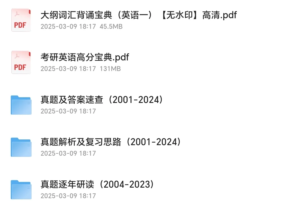 考研英语真题最新pdf版🆓分享