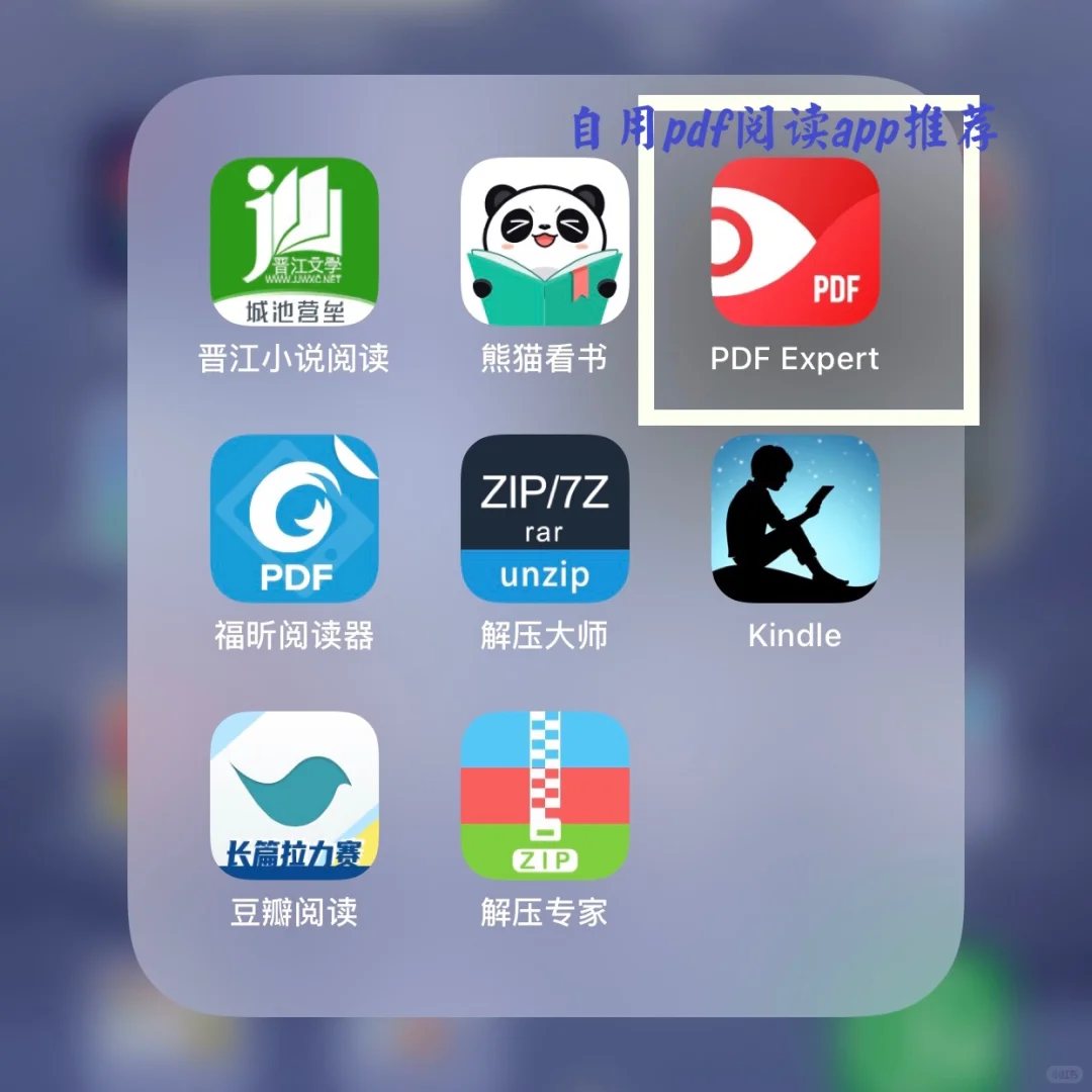 自用pdf阅读app推荐（苹果系统）