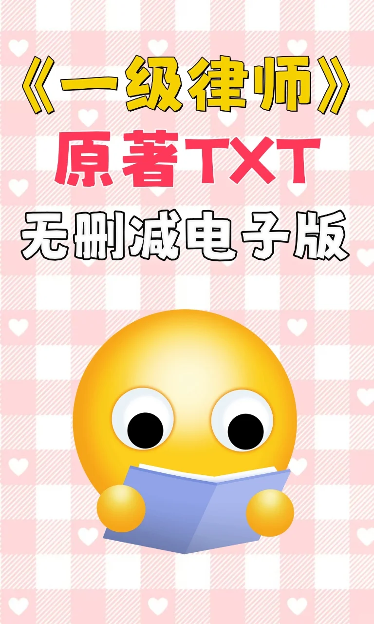 一集律师原著txt电子书无删减电子版