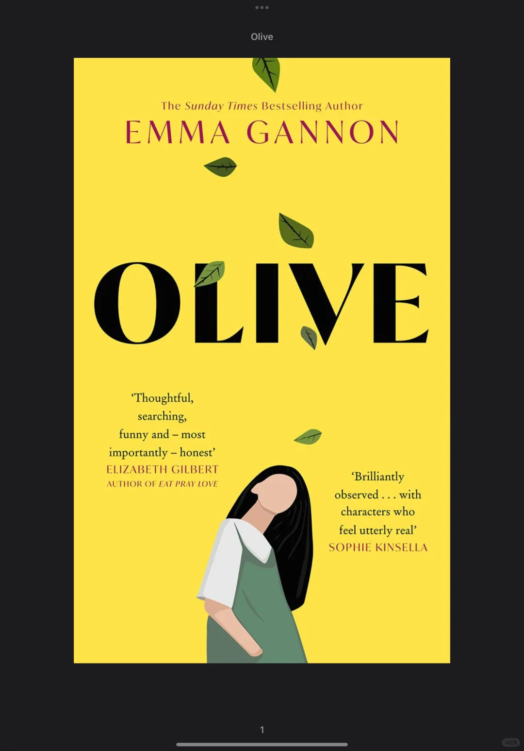 Olive by EmmaGannon 💙年度Top小说类