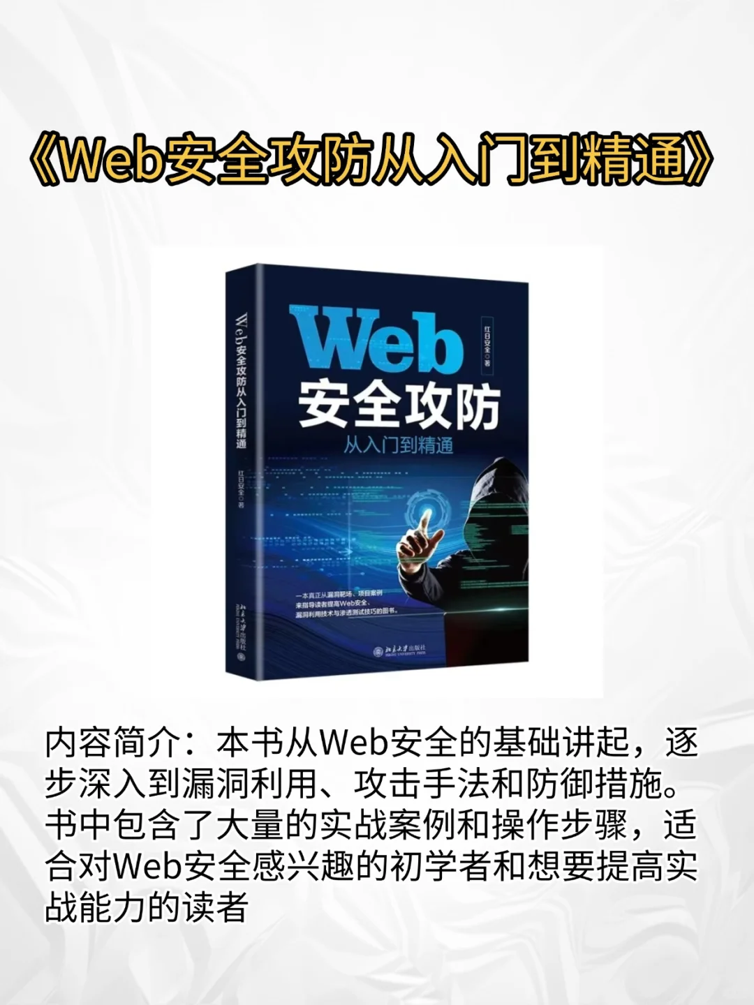 自学web安全只需要看完这四本书就够i啦