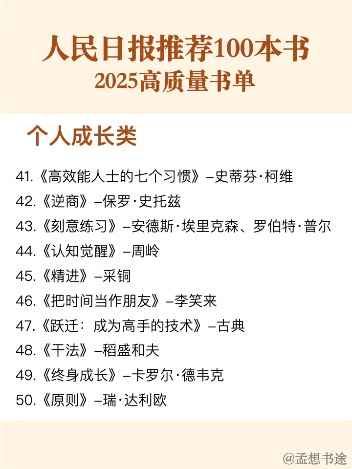 📚人民日报推 荐 | 100本好书，你读过几本❓
