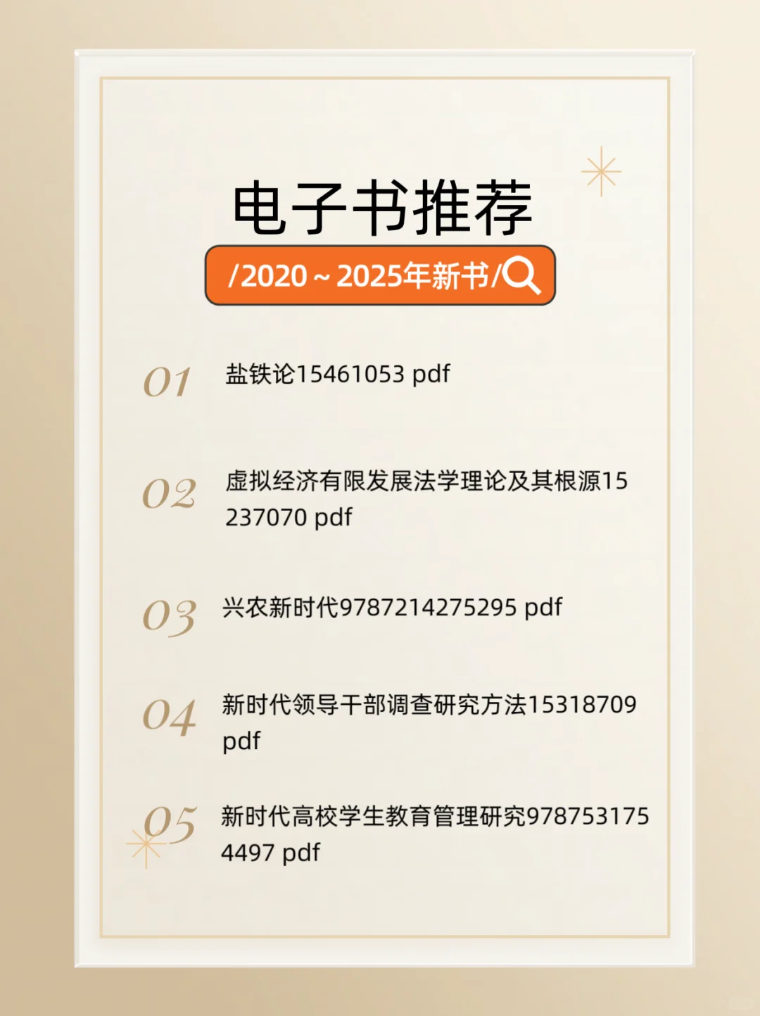 新增20本各类型电子书2020-2025年新书