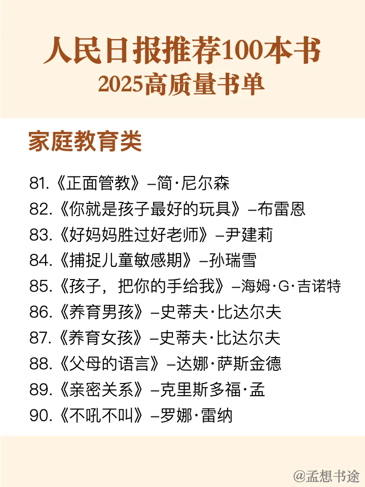 📚人民日报推 荐 | 100本好书，你读过几本❓