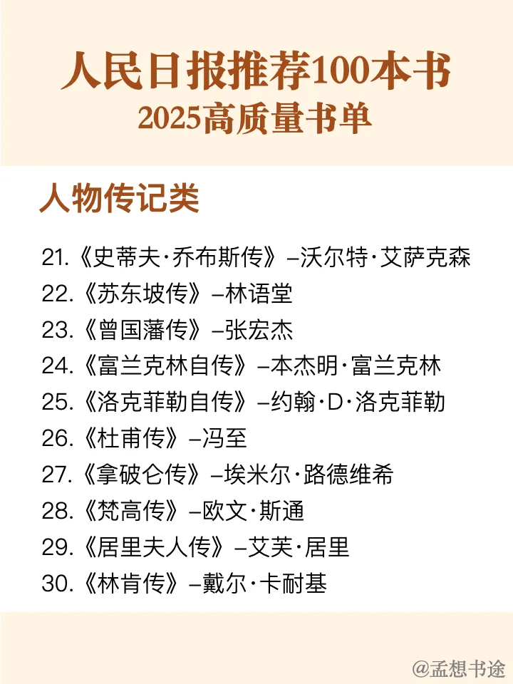 📚人民日报推 荐 | 100本好书，你读过几本❓