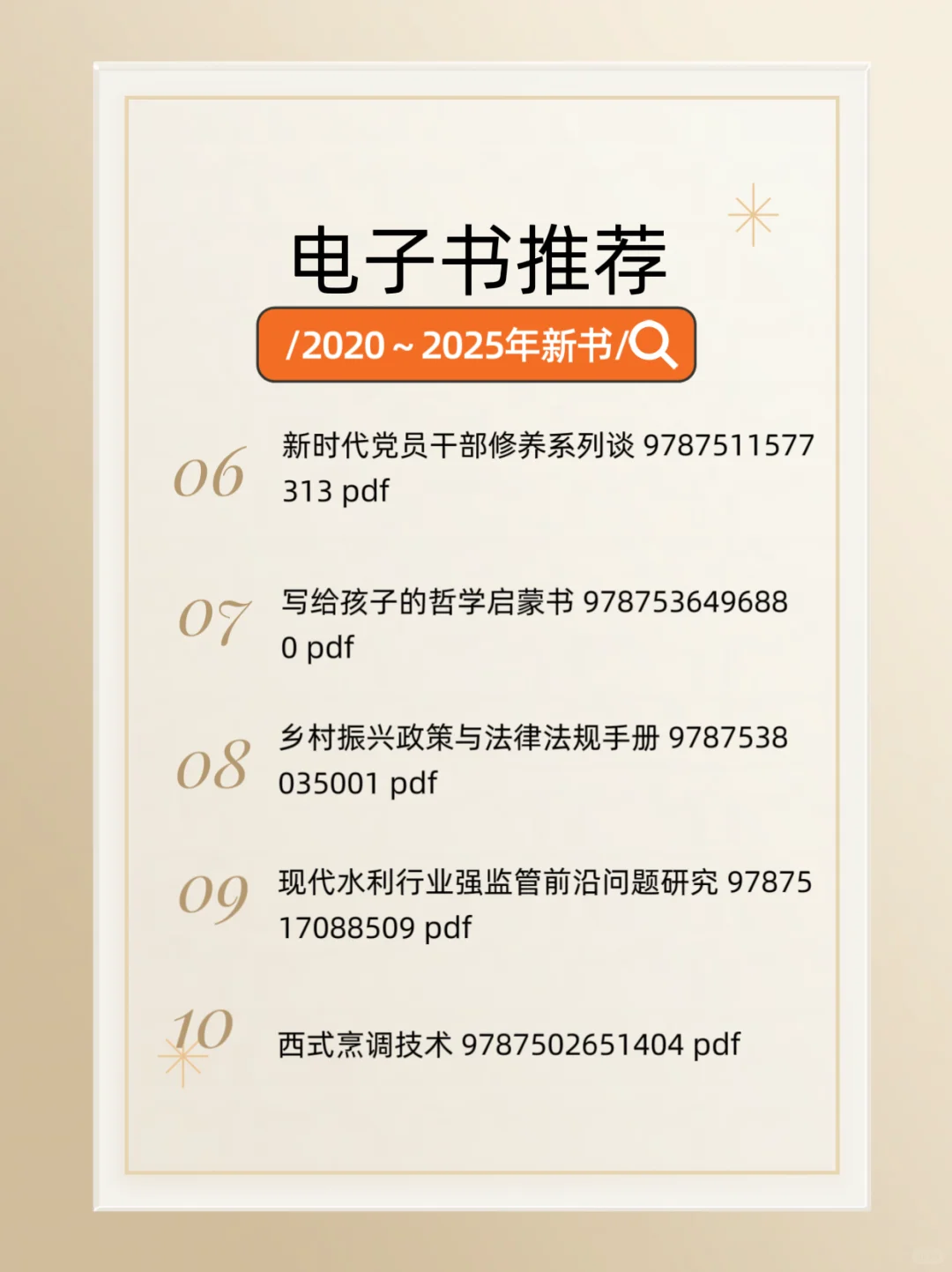 新增20本各类型电子书2020-2025年新书