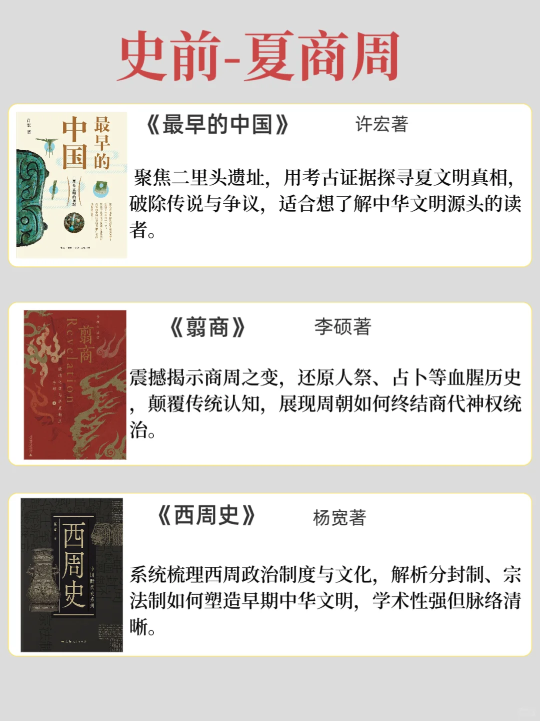 越看越上瘾的历史书单，已按顺序整理好❗❗