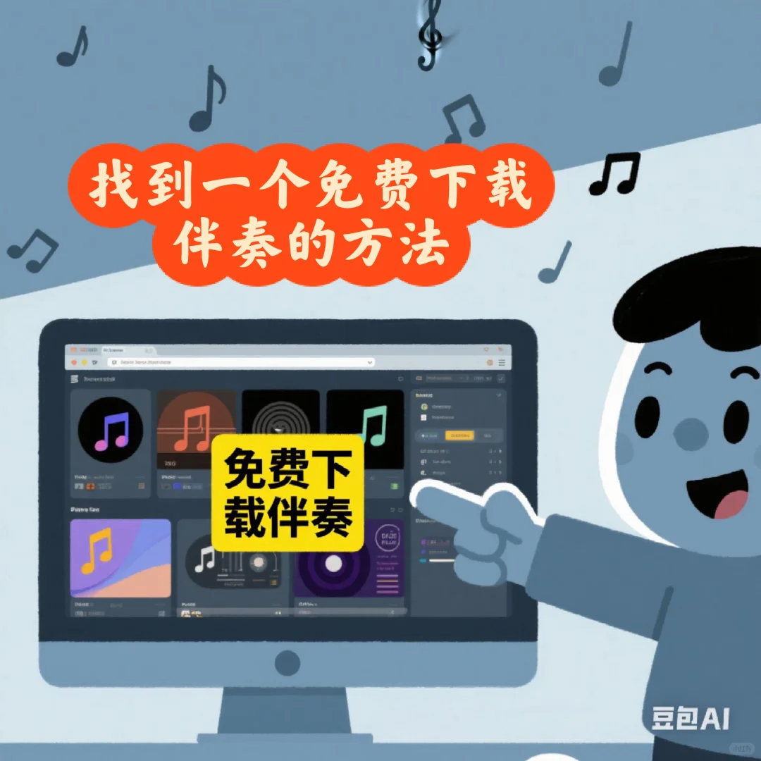 找到一个免费下伴奏的方法
