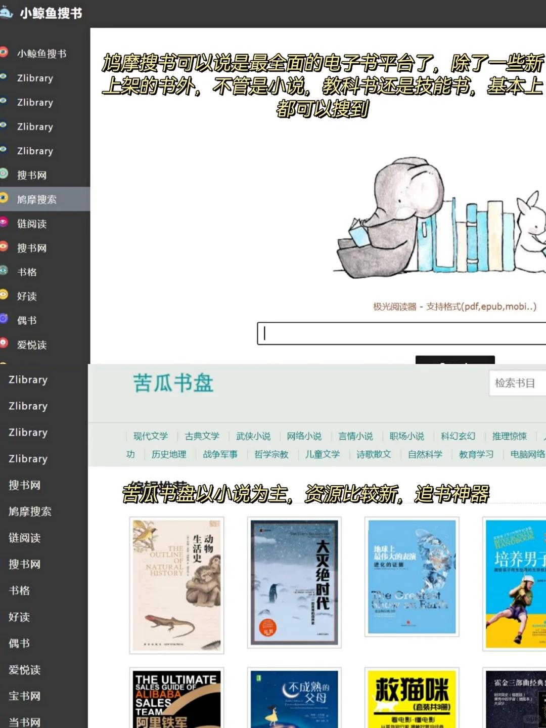 Zlibrary鸠摩20个，最强电子书下载网站