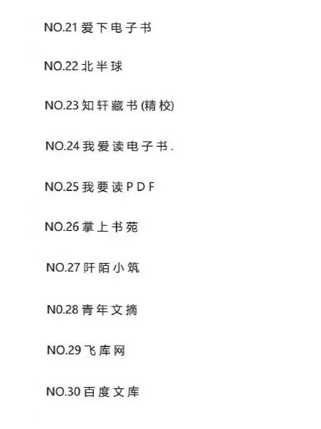 最全找电子书方法，112个网站
