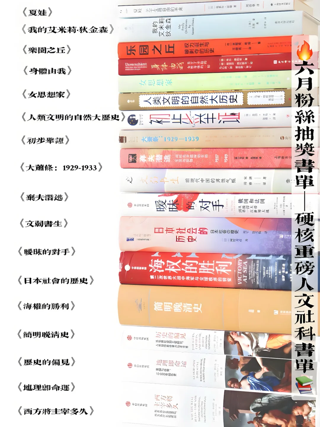 6月粉丝福利｜历史×女性主义重磅硬核书单📚