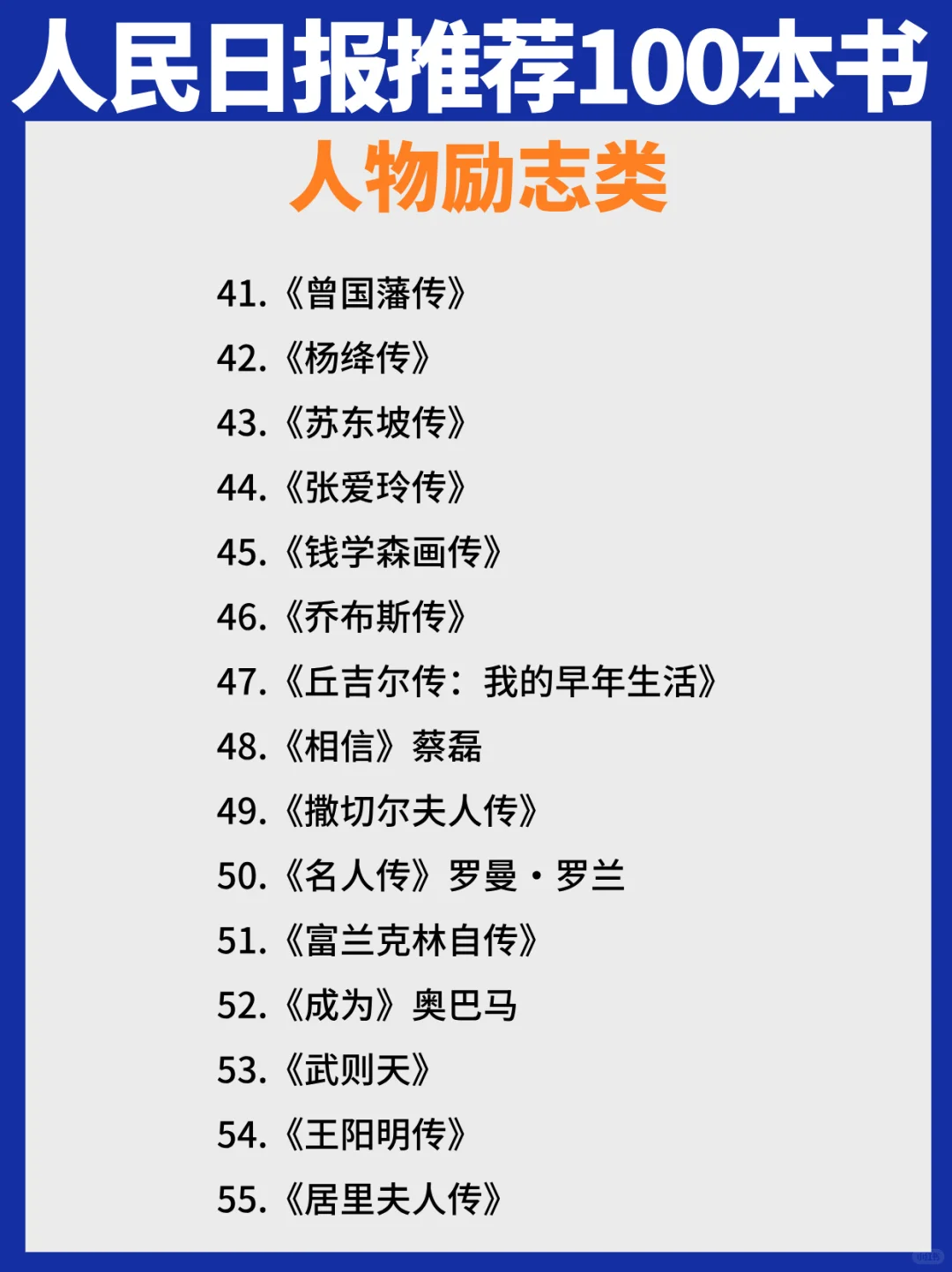 人民日报推荐 | 100本高质量书单，告别书荒