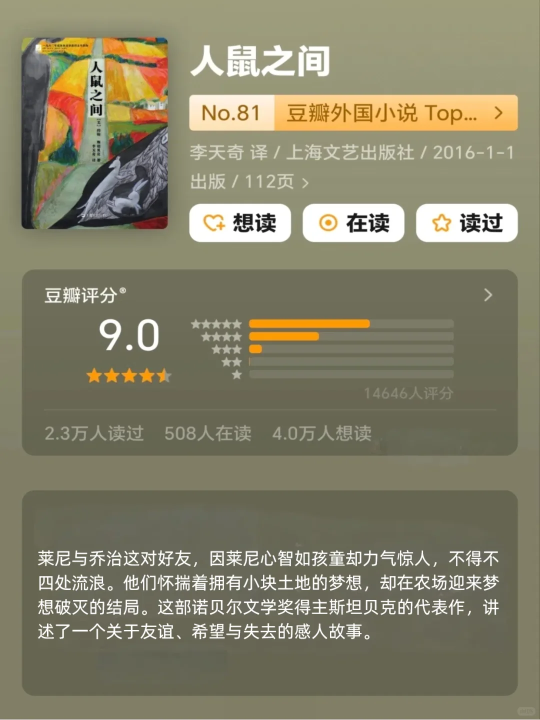 两小时就能读完的经典好书📚