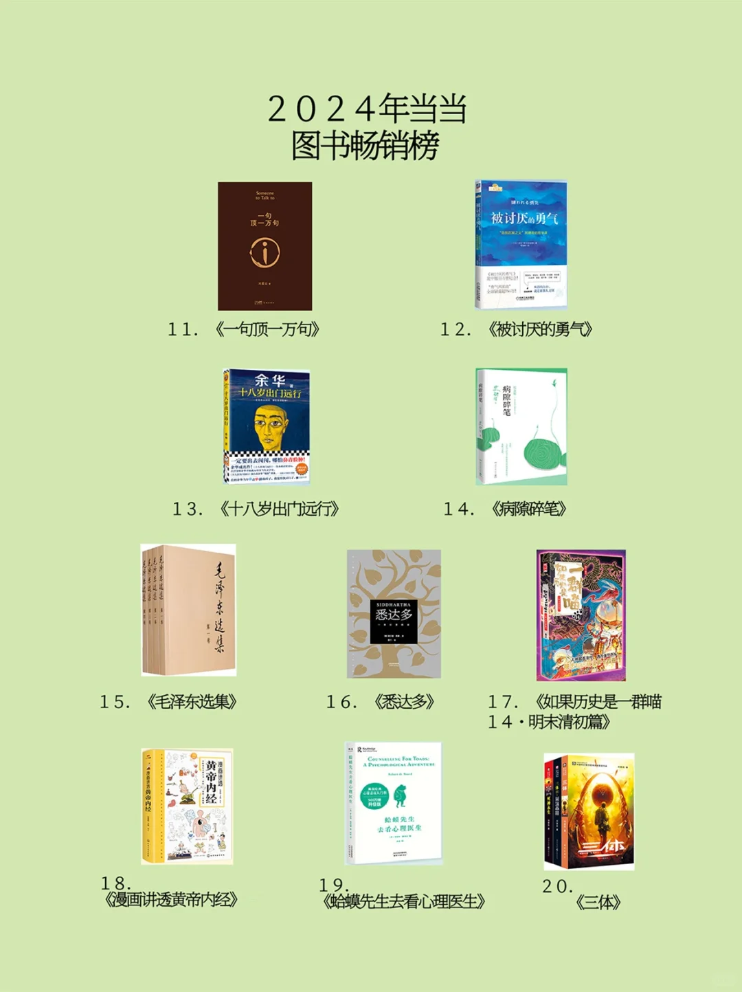 2024年当当图书畅销榜