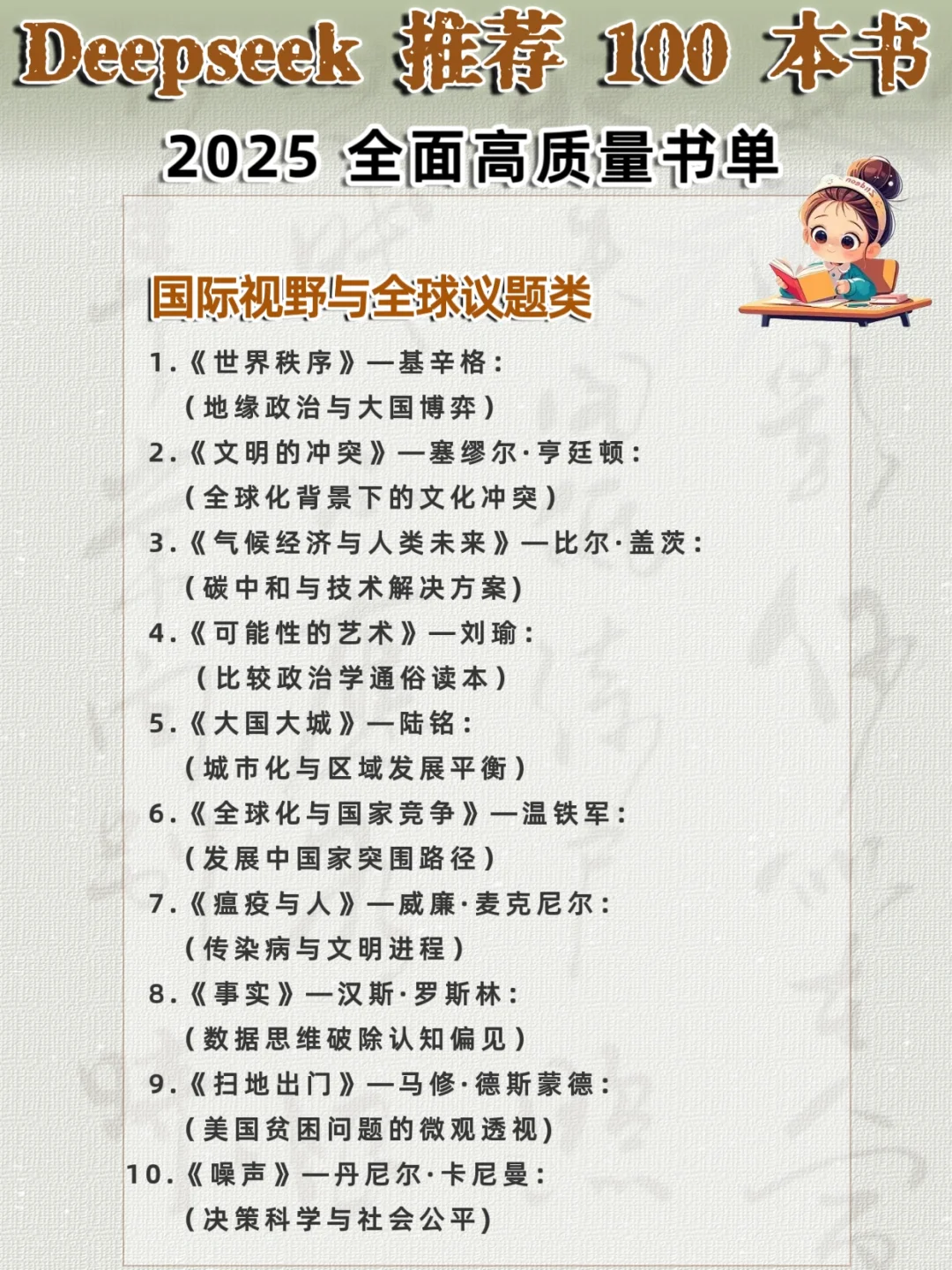 🔥100本质量好书，承包你的全年阅读计划