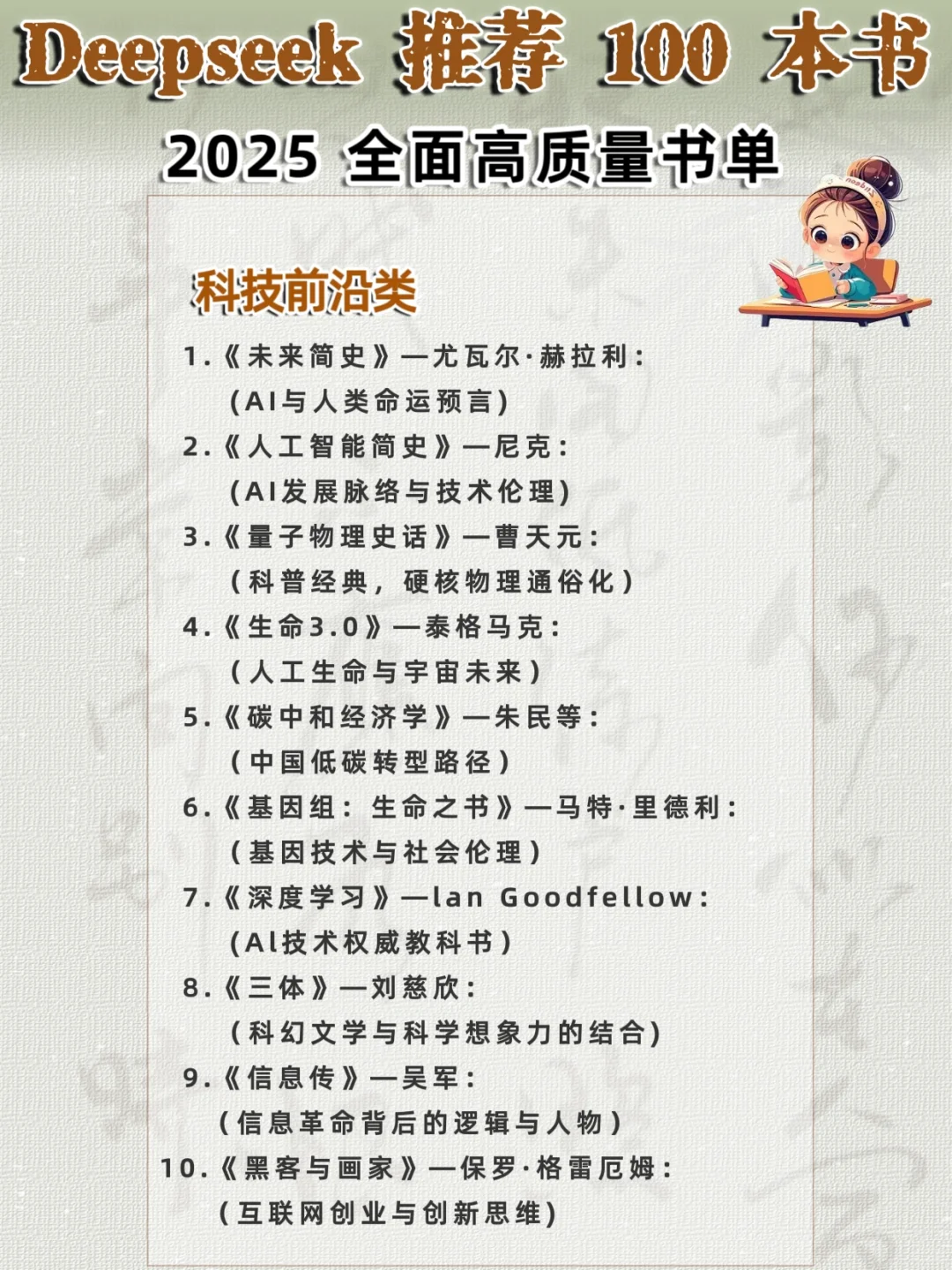 🔥100本质量好书，承包你的全年阅读计划