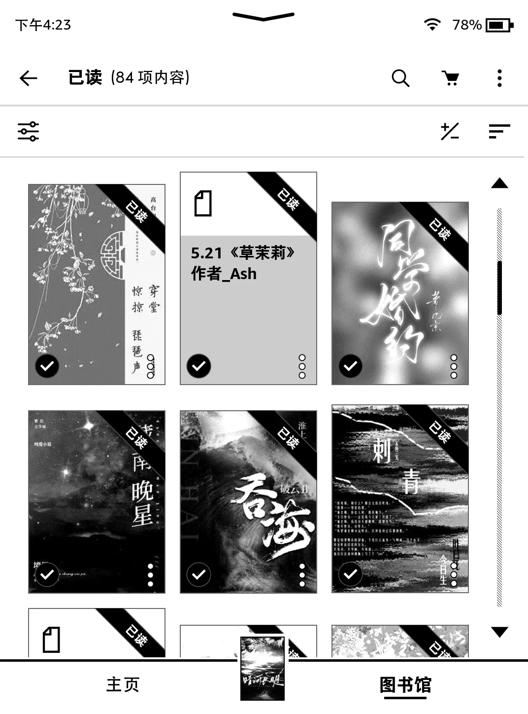 每天就是拿着kindle看bl