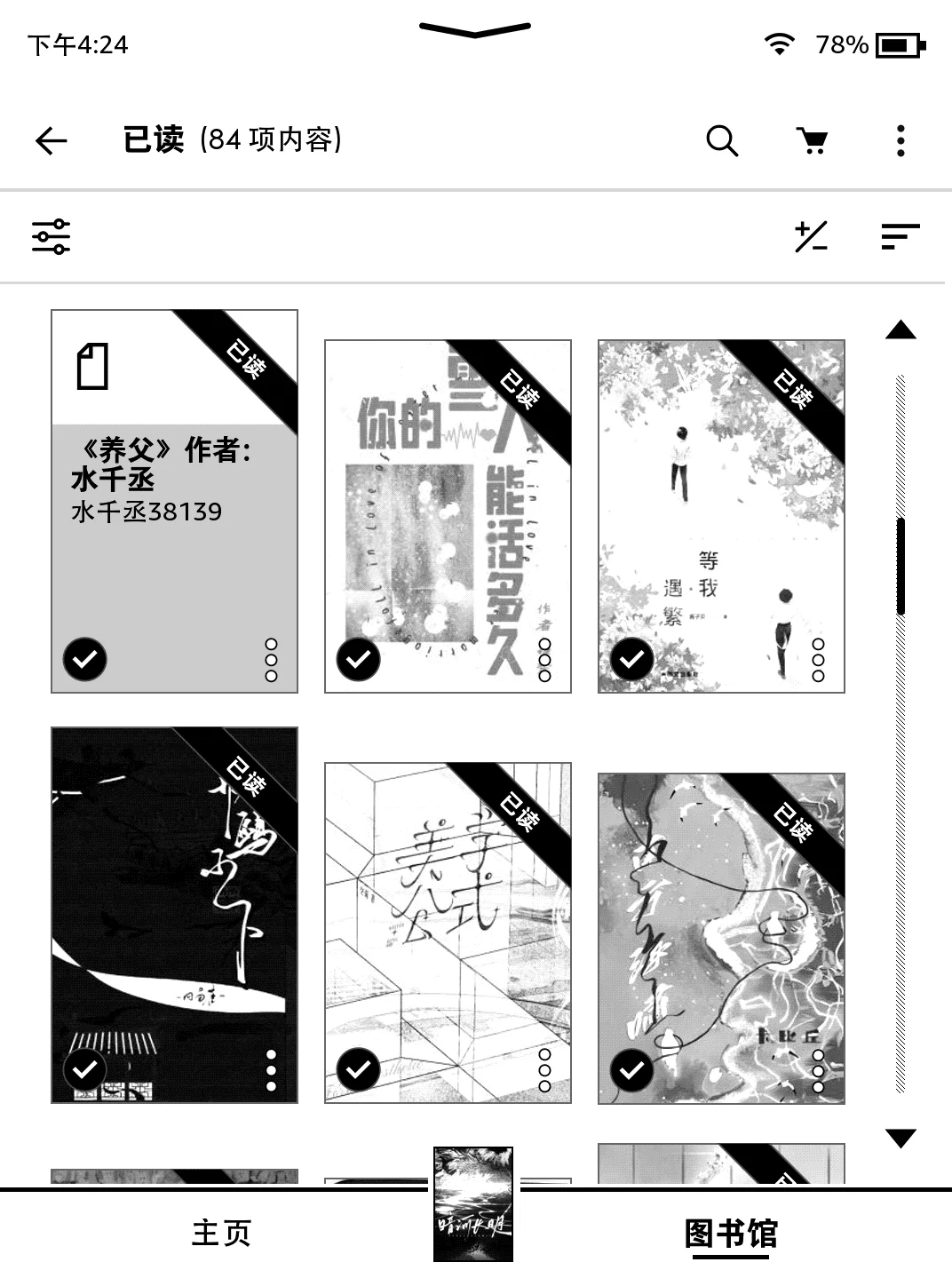 每天就是拿着kindle看bl