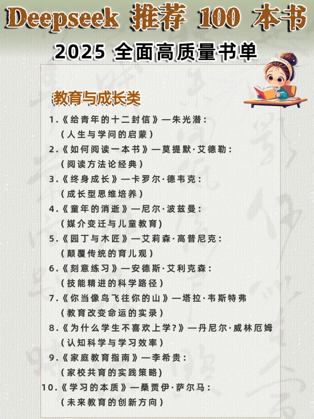 🔥100本质量好书，承包你的全年阅读计划