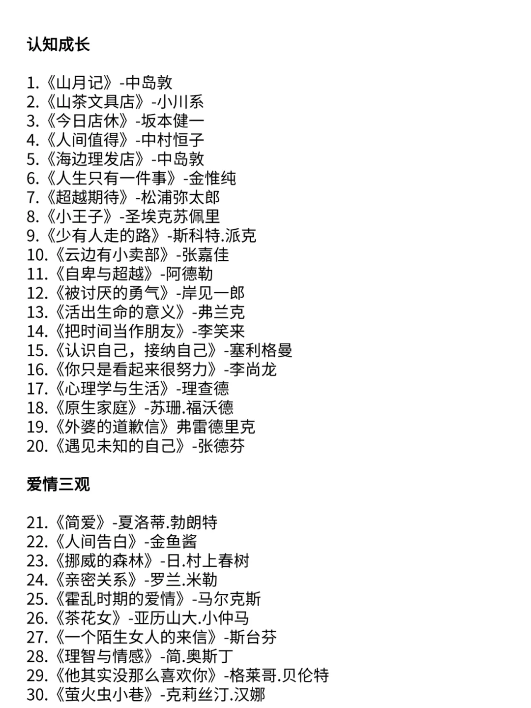 105本高质量书单 自我成长必读 | 提升格局