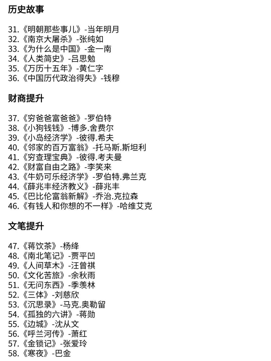 105本高质量书单 自我成长必读 | 提升格局