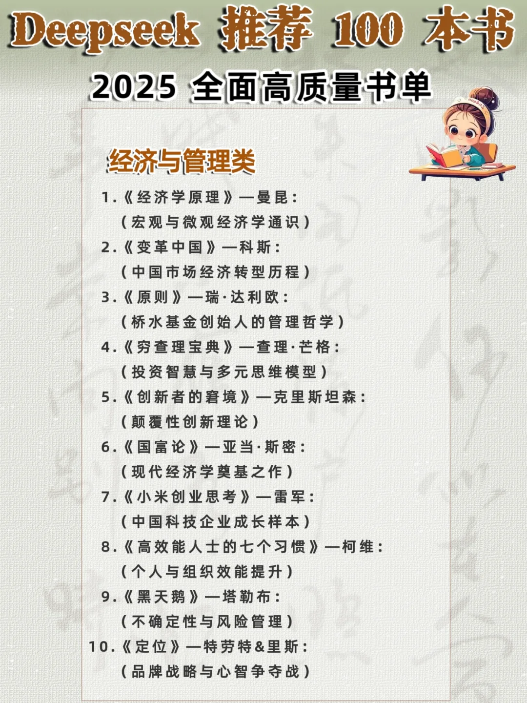 🔥100本质量好书，承包你的全年阅读计划