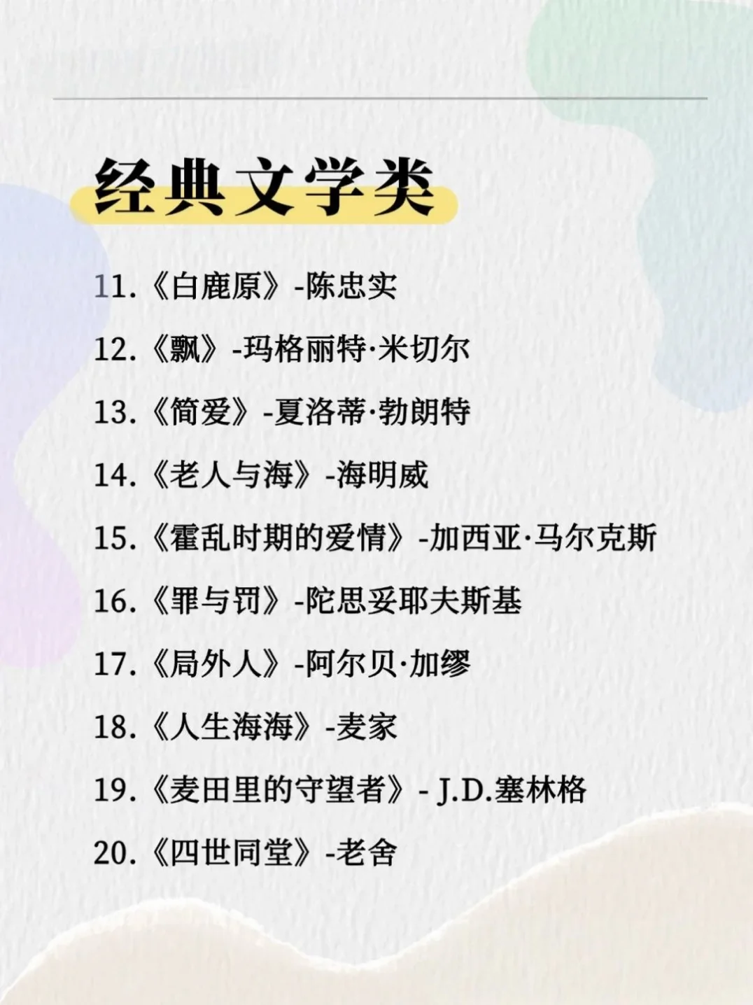 2025人民日报推荐的100本好书
