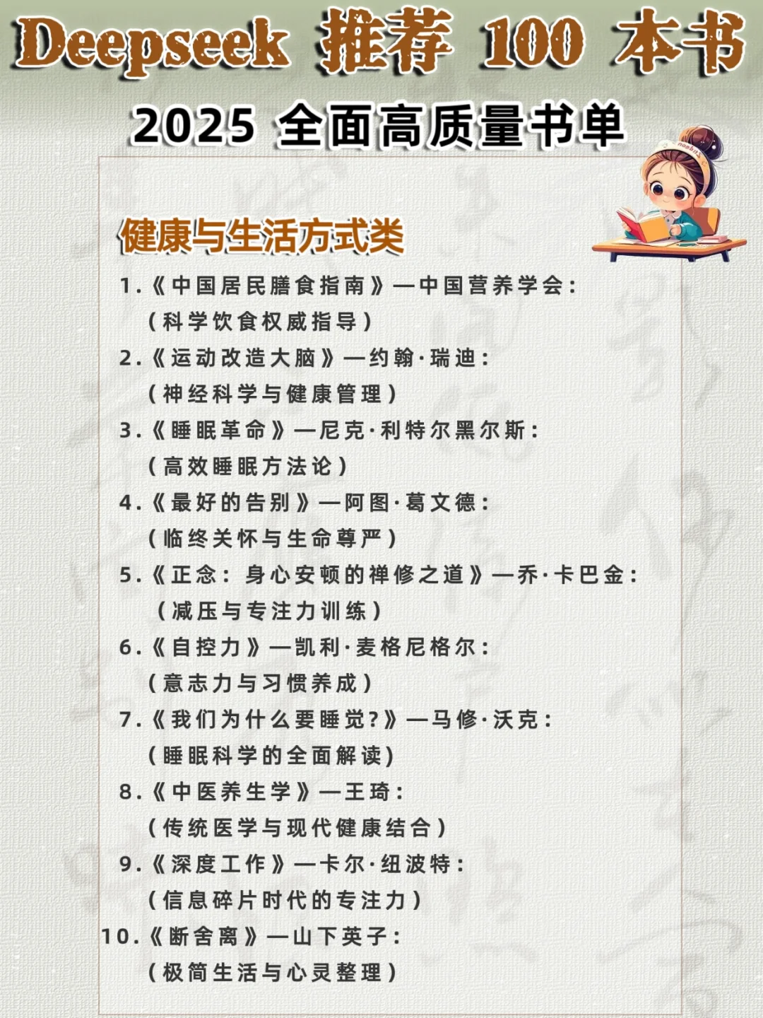 🔥100本质量好书，承包你的全年阅读计划
