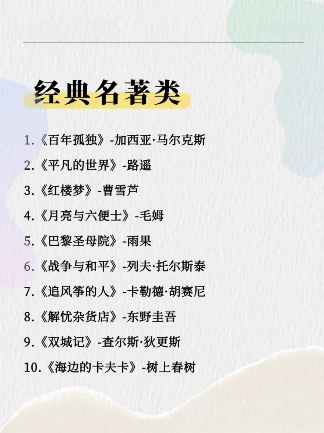 2025人民日报推荐的100本好书
