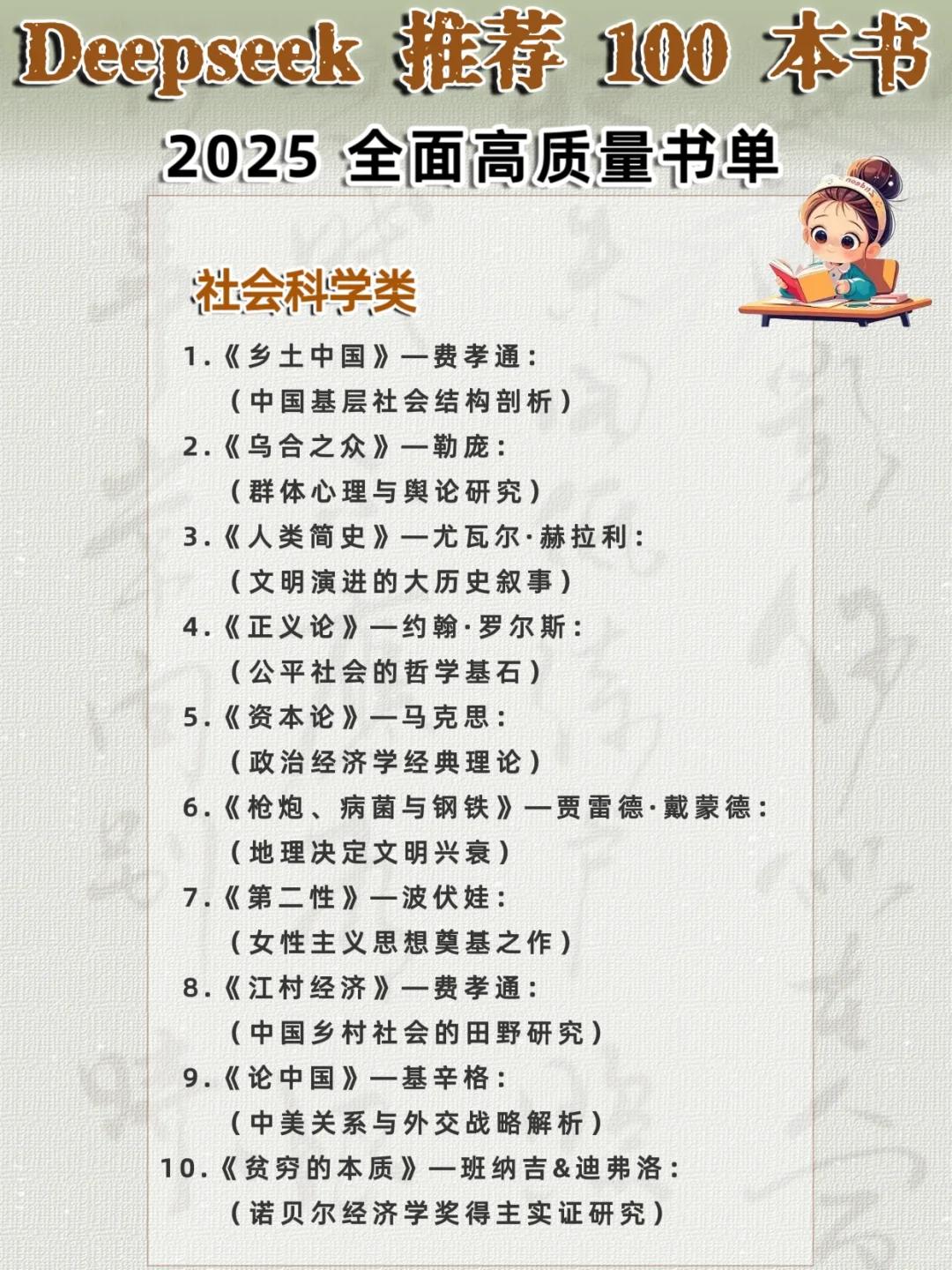 🔥100本质量好书，承包你的全年阅读计划