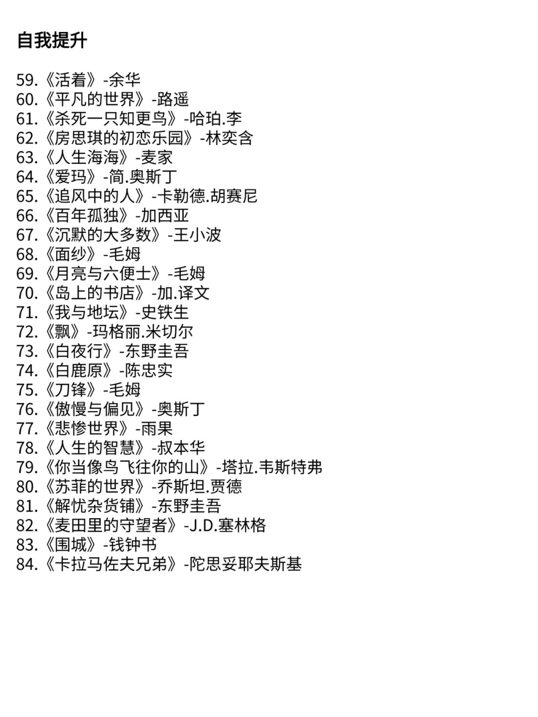 105本高质量书单 自我成长必读 | 提升格局