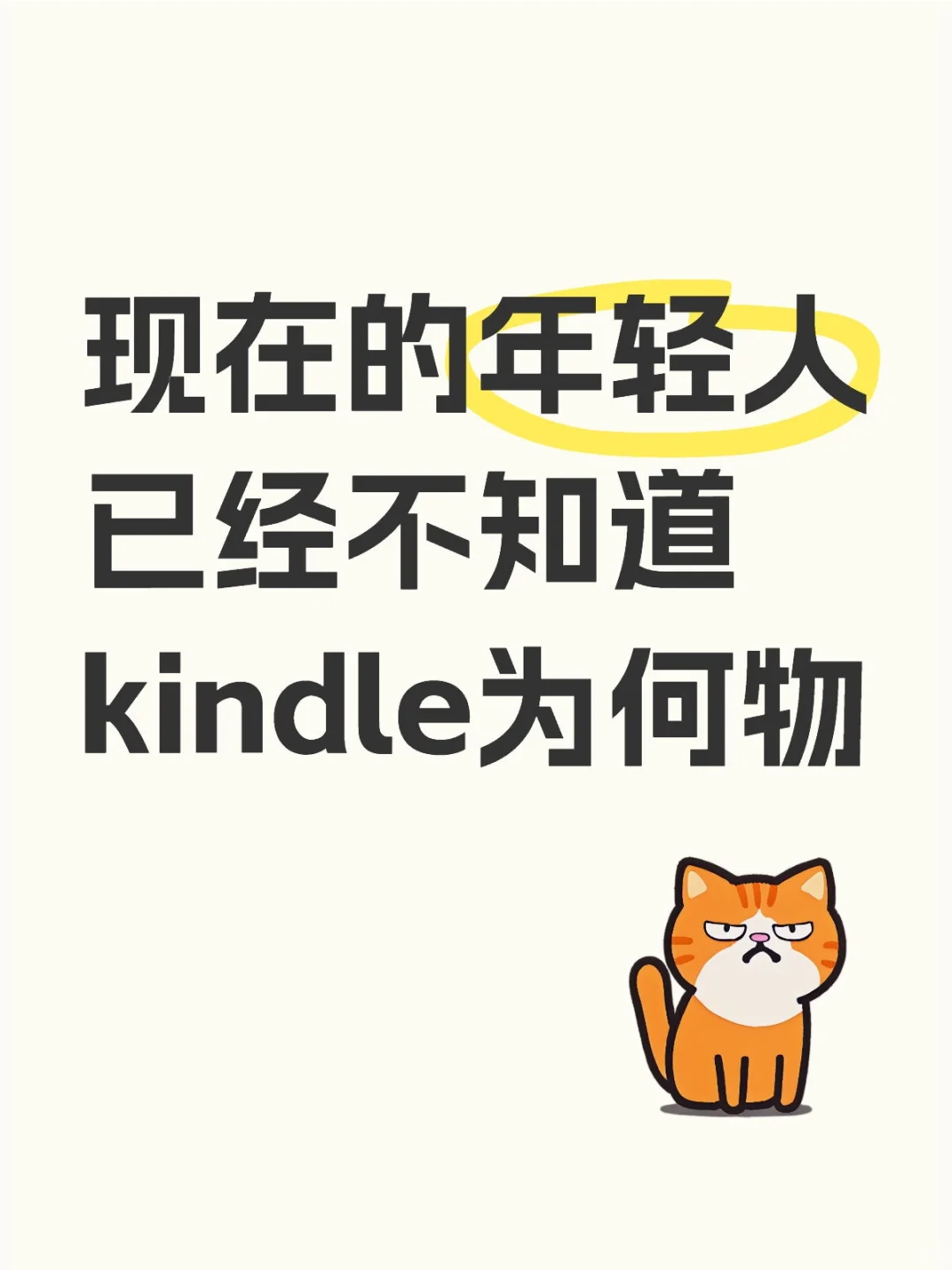 现在的年轻人已经不知道kindle为何物